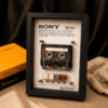 Custom vintage Walkman cassette player frame art