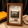 Custom vintage Walkman cassette player frame art
