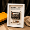 Custom vintage Walkman cassette player frame art