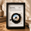 Product image of the black Sony NOD-E220 CD portable music player01 Custom vintage CD player frame art by BAOBO Studio