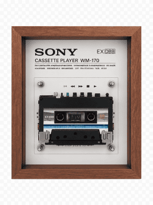 CassettePlayer03 Custom vintage Walkman cassette player frame art for music lovers